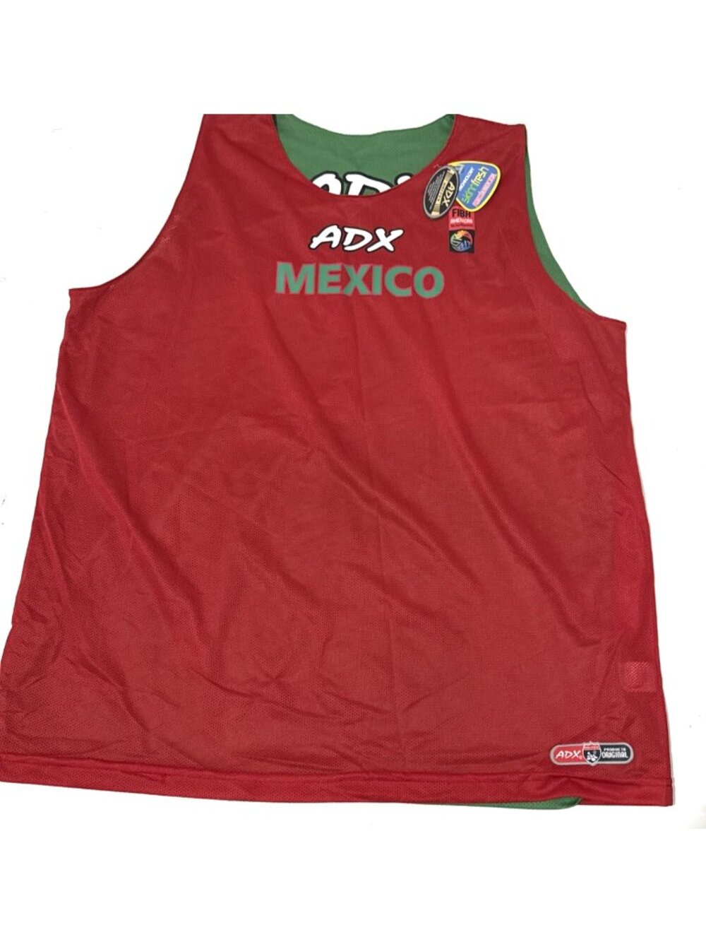 ADX Mexico FIBA Americans Reversible Green Red Basketball Jersey Size Mens 3X